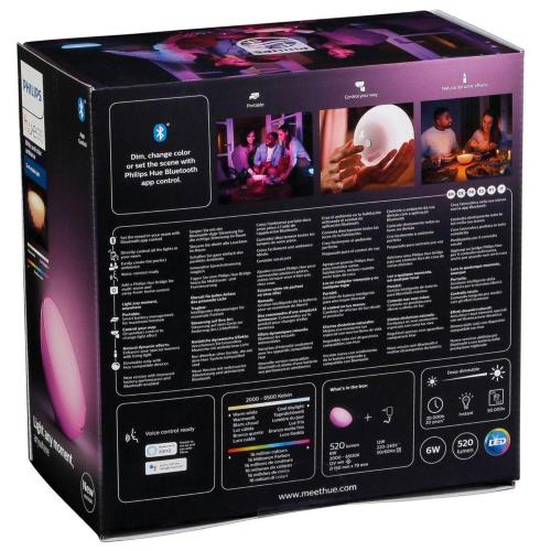 PHILIPS HUE GO LED LAMPADA BT 520LM WHITE COLOR AMBIANCE BATT. MOD. 915006000000 EAN 8718696173992