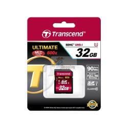 TRANSCEND SDHC 32GB CLASS10 UHS-I 600X ULTIMATE MOD. TS32GSDHC10U1 EAN 0760557822912