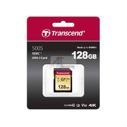 TRANSCEND SDXC 500S 128GB CLASS 10 UHS-I U3 V30 MOD. TS128GSDC500S EAN 0760557841180