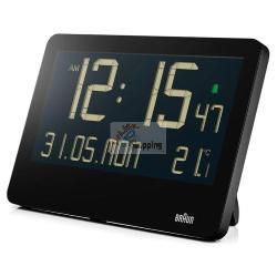 BRAUN BC 14 NERO OROLOGIO QUARZO PARETE DIGITAL MOD. 67702 EAN 4007218677020