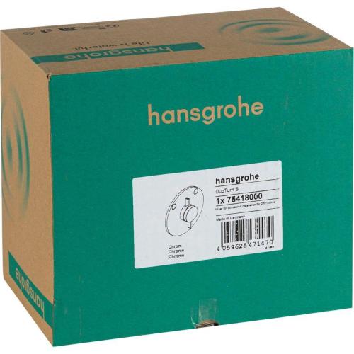 HANSGROHE DUOTURN S MISCELATORE AD INCASSO PER 2 UTENZE CROMO MOD. 75418000 EAN 4059625471470