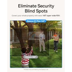 BASEUS SECURITY N1 PLUS OUTDOOR CAMERA 2K 2-CAM KIT WHITE EU MOD. S0TY002131 EAN 6932172661953