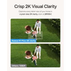 BASEUS SECURITY N1 PLUS TELECAMERA ESTERNO 2K 4-CAM KIT MOD. S0TY012131 EAN 6932172671655