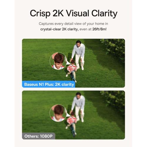 BASEUS SECURITY N1 PLUS TELECAMERA ESTERNO 2K 4-CAM KIT MOD. S0TY012131 EAN 6932172671655