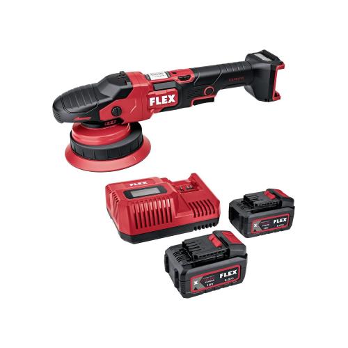 Lucidatrice eccentrica FLEX XFE 15 150 18-EC Set (2 x 5,0 Ah + CA 12/18V)