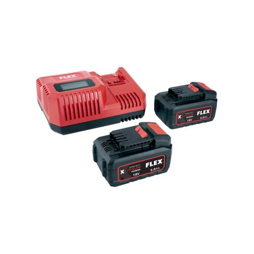 Power Set FLEX P-Set 55 R (2 x 5,0 Ah + Caricabatterie)