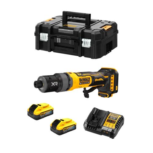 Smerigliatrice Diritta DeWALT DCG420H2T (2 x 5,0 Ah Powerstack + DCB1104 + TSTAK II)