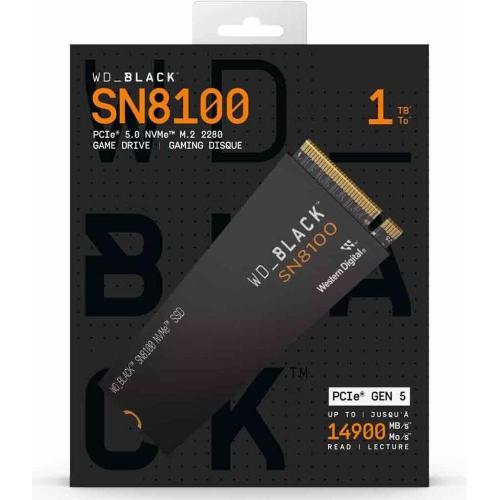 WD Western Digital WD_BLACK SN8100 NVMe SSD 1TB, M.2 2280 Mod. WDS100T1X0M-00CMT0