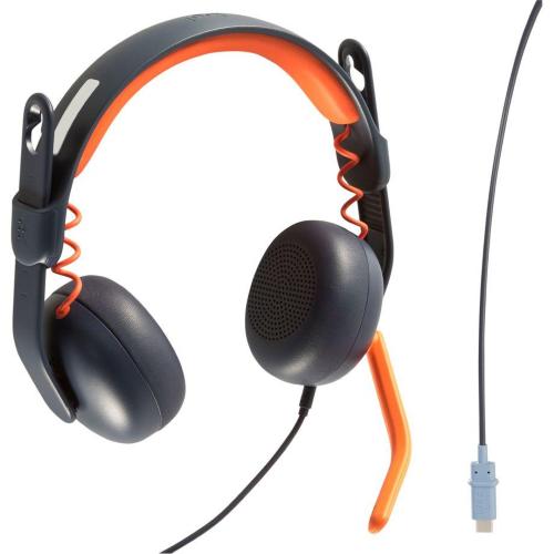 LOGITECH ZONE LEARN ON-EAR HEADSET WIRED FOR LEARNERS USB-A MOD. 981-001367 EAN 0097855190727