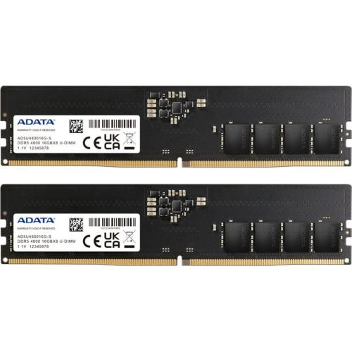 ADATA DDR5 4800 U-DIMM 32GB DUAL BOX 2X16GB MOD. AD5U480016G-DT EAN 4711085936455