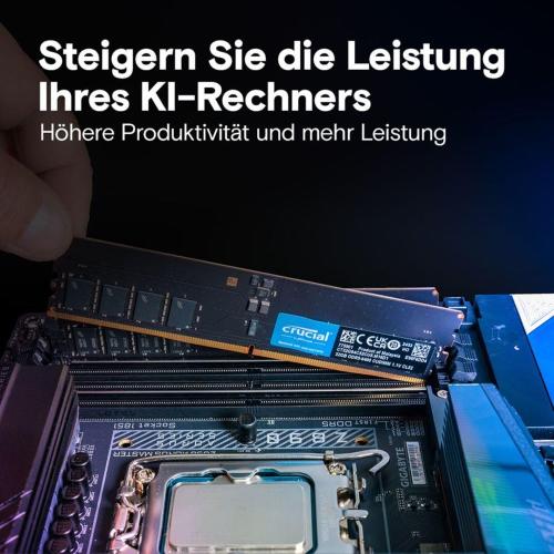 CRUCIAL DDR5-6400 SET 64GB 2X32GB CUDIMM CL52 MOD. CT2K32G64C52CU5 EAN 0649528941077