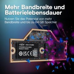 CRUCIAL LPCAMM2 LPDDR5X 32GB MEMORY MOD. CT32G75C2LP5X EAN 0649528945501