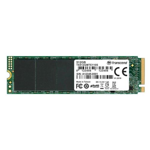 TRANSCEND SSD MTE110S 512GB NVME PCIE GEN3 X4 MOD. TS512GMTE110S EAN 0760557841708