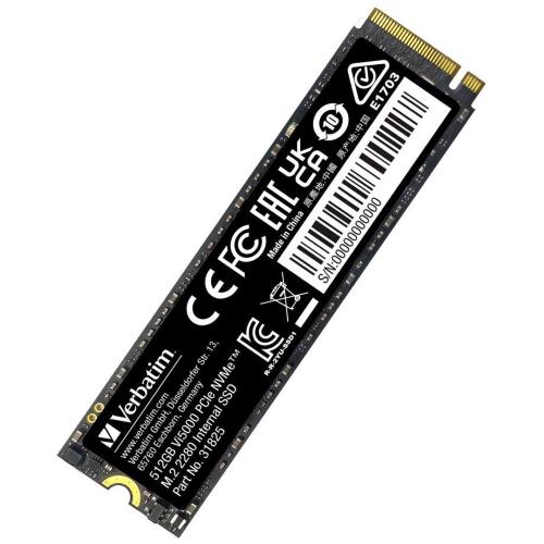 VERBATIM VI5000 M.2 SSD 512GB PCIE4 NVME 31825 MOD. 31825 EAN 0023942318255
