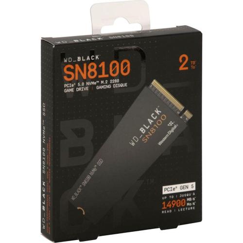 WESTERN DIGITAL BLACK SSD 2TB SN8100 NVME WDS200T1X0M MOD. WDS200T1X0M-00CMT0 EAN 0619659220860