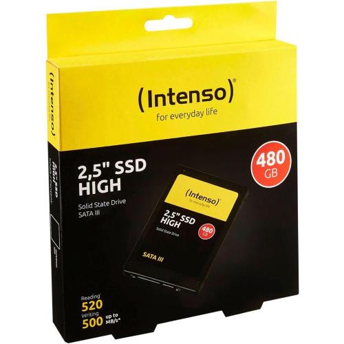 INTENSO HIGH PERFORMANCE 480GB SATA III / SSD 2,5 MOD. 3813450 EAN 4034303023509