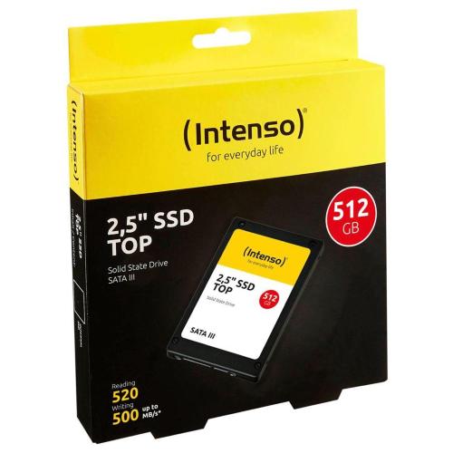INTENSO TOP SSD 2,5 512GB SATA III / SOLID STATE DRIVE MOD. 3812450 EAN 4034303017546