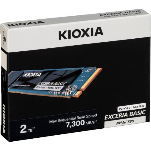 KIOXIA EXCERIA BASIC NVME 2TB M.2 2280 PCIE 4.0 LSF10Z002T8 MOD. LSF10Z002TG8 EAN 4582761161115