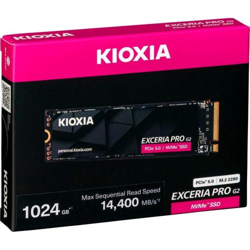 KIOXIA EXCERIA PRO G2 1TB M.2 2280 PCIE 5.0 LVE10Z1T02G8 MOD. LVE10Z1T02G8 EAN 4582761160286