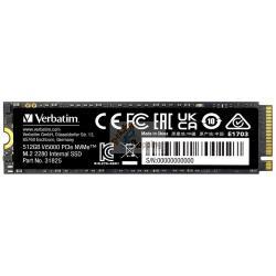 VERBATIM VI5000 M.2 SSD 512GB PCIE4 NVME 31825 MOD. 31825 EAN 0023942318255
