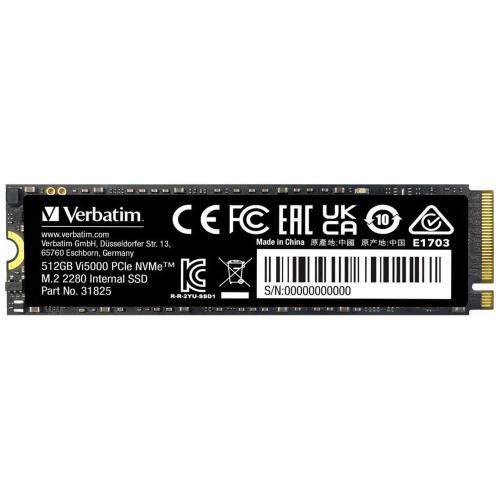 VERBATIM VI5000 M.2 SSD 512GB PCIE4 NVME 31825 MOD. 31825 EAN 0023942318255