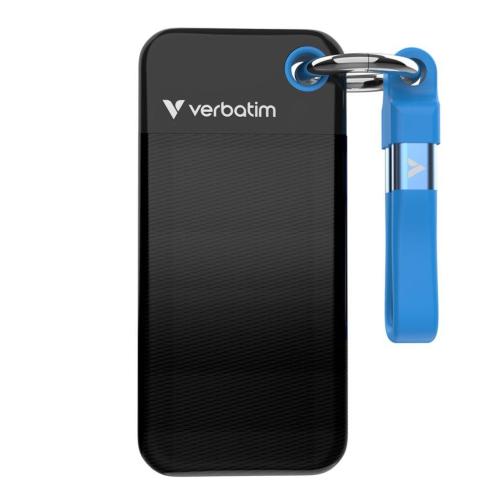 VERBATIM POCKET SSD USB 3.2 1TB NERO/BLU 32191 MOD. 32191 EAN 0023942321910