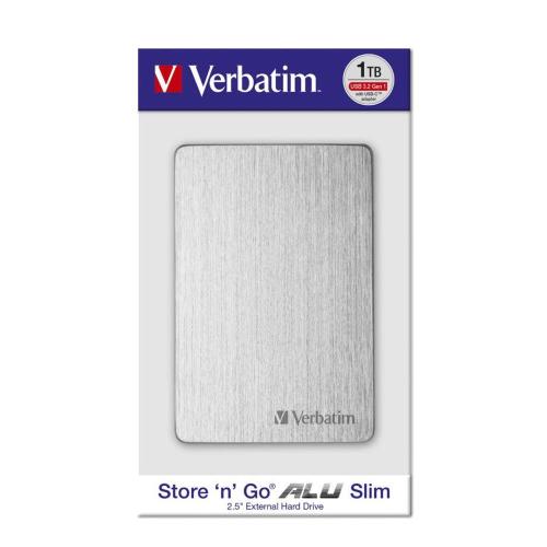 VERBATIM STORE N GO 2,5 ALU 1TB USB 3.2 GEN 1 ARGENTO 53663 MOD. 53663 EAN 0023942536635