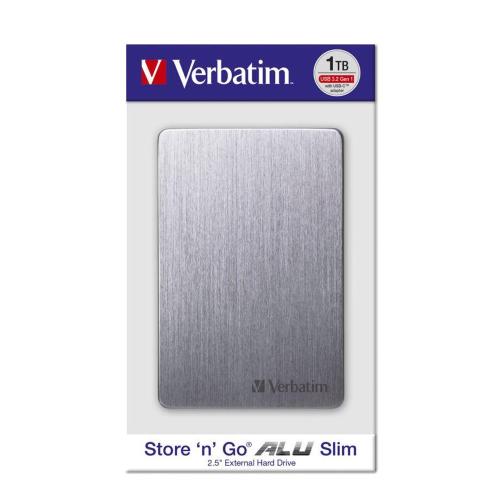 VERBATIM STORE N GO 2,5 ALU 1TB USB 3.2 GEN 1 SPACE GRAY 53662 MOD. 53662 EAN 0023942536628