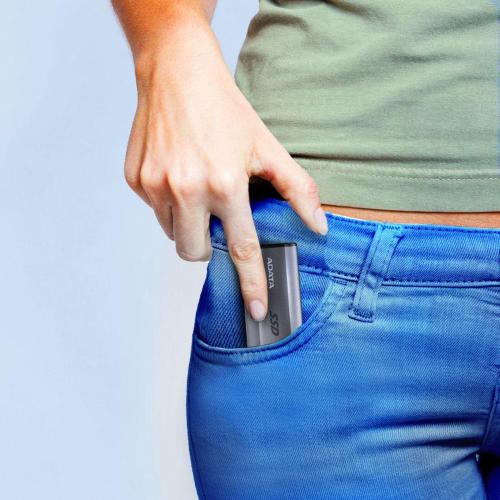 ADATA EXTERNE SSD SE880 1TB ELITE GRIGIO R/W 2000/2000 MOD. AELI-SE880-1TCGY EAN 4711085935793