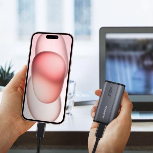 ADATA EXTERNE SSD SE880 4TB ELITE GRIGIO R/W 2000/2000 MOD. AELI-SE880-4TCGY EAN 4711085945570