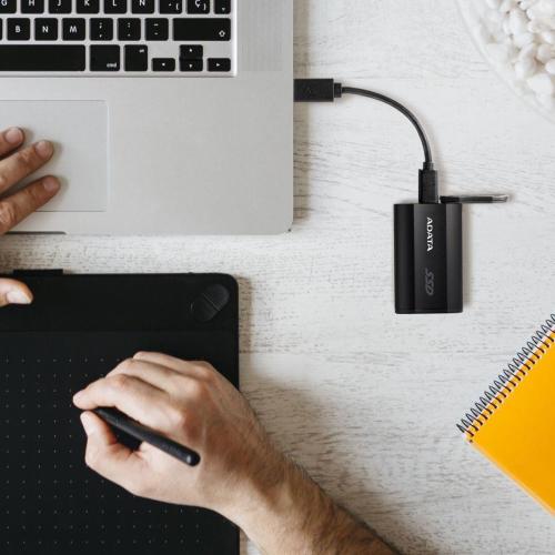 ADATA SSD ESTERNO SD810 500GB IP68 2000/2000 NERO MOD. SD810-500G-CBK EAN 4711085945747