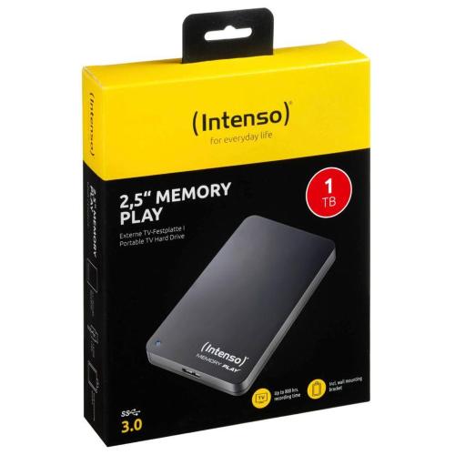 INTENSO MEMORY PLAY 1TB 2,5 USB 3.0 INKL SUPPORTO MOD. 6021460 EAN 4034303020485