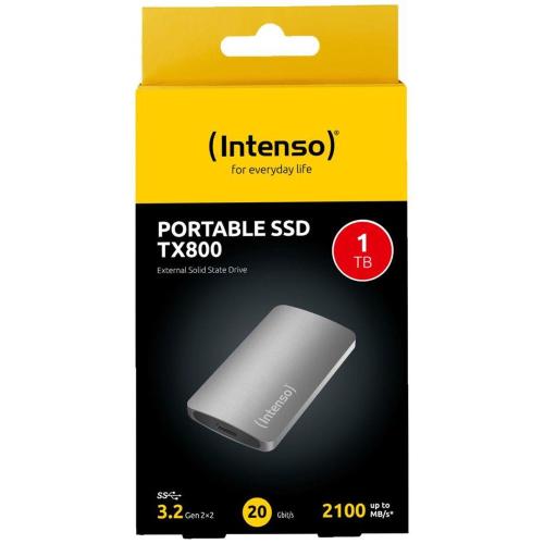 INTENSO SSD ESTERNO TX800 1TB USB 3.2 USB-C 2100MBS ALL.ANTRA. MOD. 3828460 EAN 4034303035601