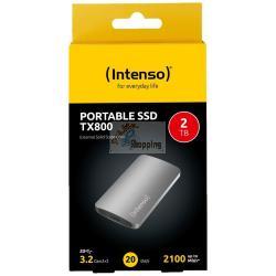 INTENSO SSD ESTERNO TX800 2TB USB 3.2 USB-C 2100MBS ALL.ANTRA. MOD. 3828470 EAN 4034303035632
