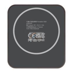 TRANSCEND PORTATILE SSD 1TB MAGNETIC R/W 2000/2000 IRON GRAY MOD. TS1TESD420C EAN 0760557873211