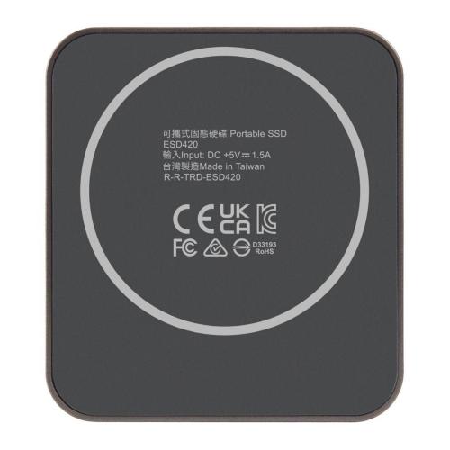 TRANSCEND PORTATILE SSD 1TB MAGNETIC R/W 2000/2000 IRON GRAY MOD. TS1TESD420C EAN 0760557873211