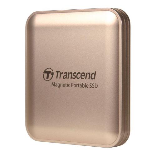 TRANSCEND PORTATILE SSD 4TB MAGNETIC R/W 2000/2000 ORO ROSA MOD. TS4TESD420G EAN 0760557873242