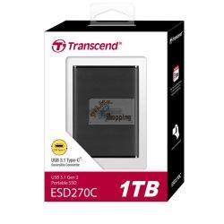 TRANSCEND SSD ESD270C 1TB USB-C USB 3.1 GEN 2 MOD. TS1TESD270C EAN 0760557850090