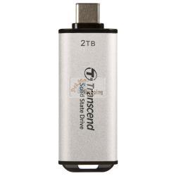 TRANSCEND SSD ESD300S 2TB USB-C ARGENTO MOD. TS2TESD300S EAN 0760557863885