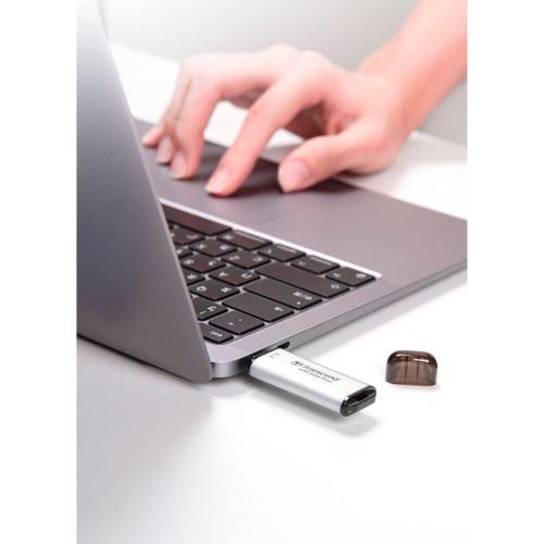 TRANSCEND SSD ESD300S 2TB USB-C ARGENTO MOD. TS2TESD300S EAN 0760557863885