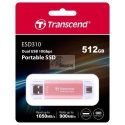 TRANSCEND SSD ESD310P 512GB USB-C MOD. TS512GESD310P EAN 0760557863953
