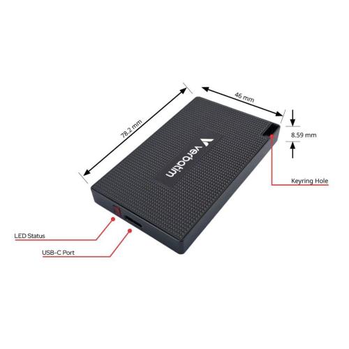 VERBATIM METAL MINI SSD 512GB USB-C GEN 2 32030 MOD. 32030 EAN 0023942320302