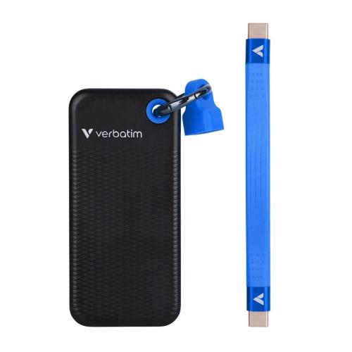 VERBATIM POCKET SSD USB 3.2 1TB NERO/BLU 32191 MOD. 32191 EAN 0023942321910