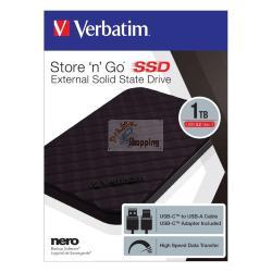 VERBATIM STORE N GO 1TB PORTABLE SSD USB 3.2 53230 MOD. 53230 EAN 0023942532309