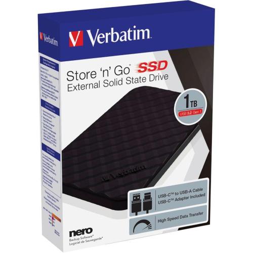 VERBATIM STORE N GO 1TB PORTABLE SSD USB 3.2 53230 MOD. 53230 EAN 0023942532309