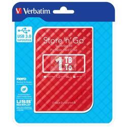 VERBATIM STORE N GO 2,5 1TB USB 3.0 ROSSO GEN 2 53203 MOD. 53203 EAN 0023942532033
