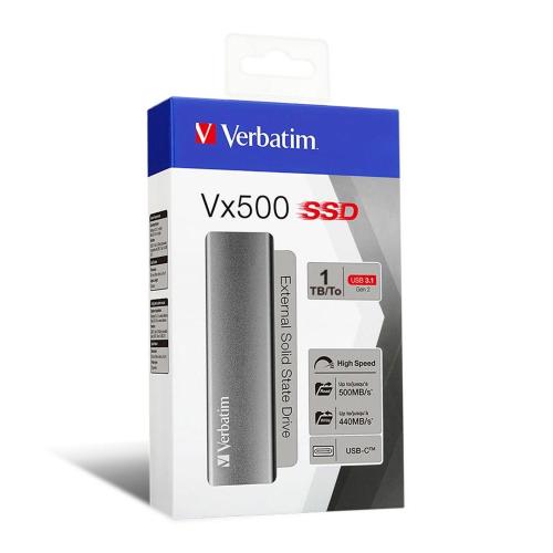 VERBATIM STORE N GO VX500 1TB SSD USB 3.1 47444 MOD. 47444 EAN 0023942474449