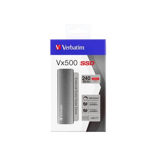VERBATIM STORE N GO VX500 240GB SSD USB 3.1 47442 MOD. 47442 EAN 0023942474425