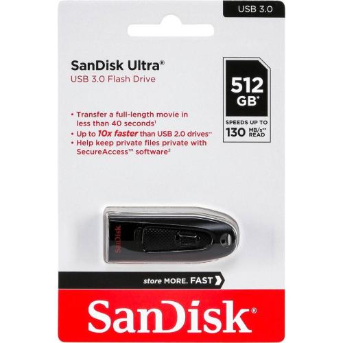 SANDISK ULTRA USB 3.0 512GB SDCZ48-512G-G46 MOD. SDCZ48-512G-G46 EAN 0619659179397