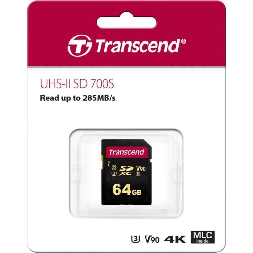 TRANSCEND SDXC 700S 64GB CLASS 10 UHS-II U3 V90 MOD. TS64GSDC700S EAN 0760557841913